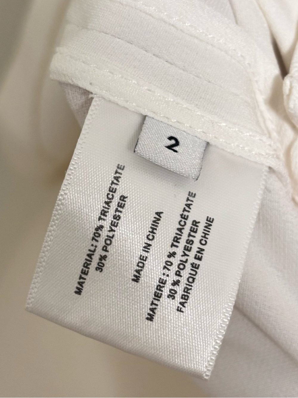 Proenza Schouler White Matte Viscose Crepe Cowl Neck Top Size 2 - Picture 5 of 6